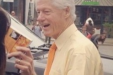 Former U.S President Bill Clinton Recieving Bhagavad Gita